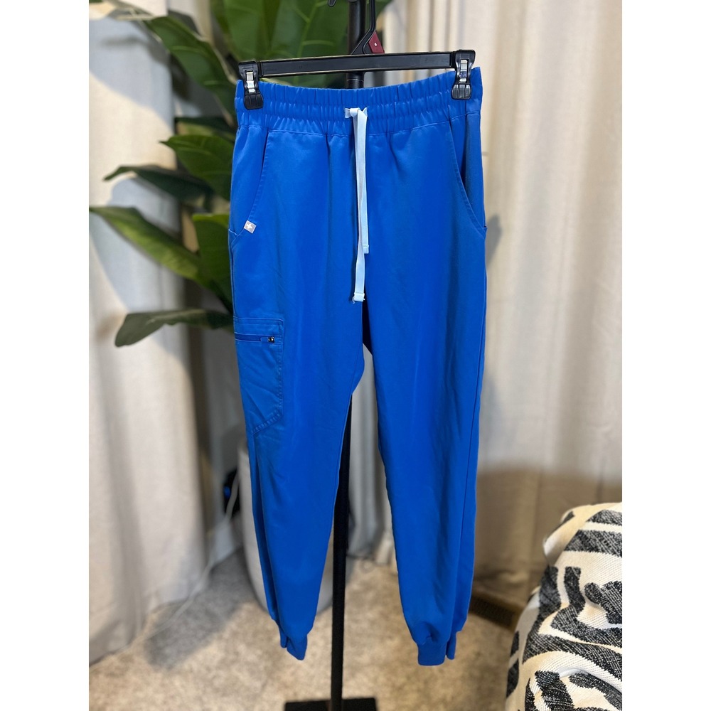 FIGS Technical Collection Royal Blue Jogger Scrub Pants Womens XXS Petite